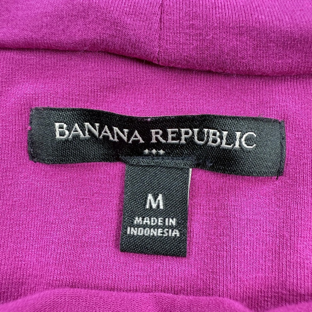 Banana Republic Blouse Women M Purple Work Office Casual Night Out Layer Capsule - Picture 6 of 8
